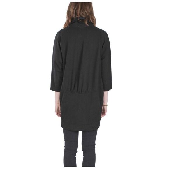 Prairie Underground moth asymmetrical organic wrap M coat - Picture 3 of 9